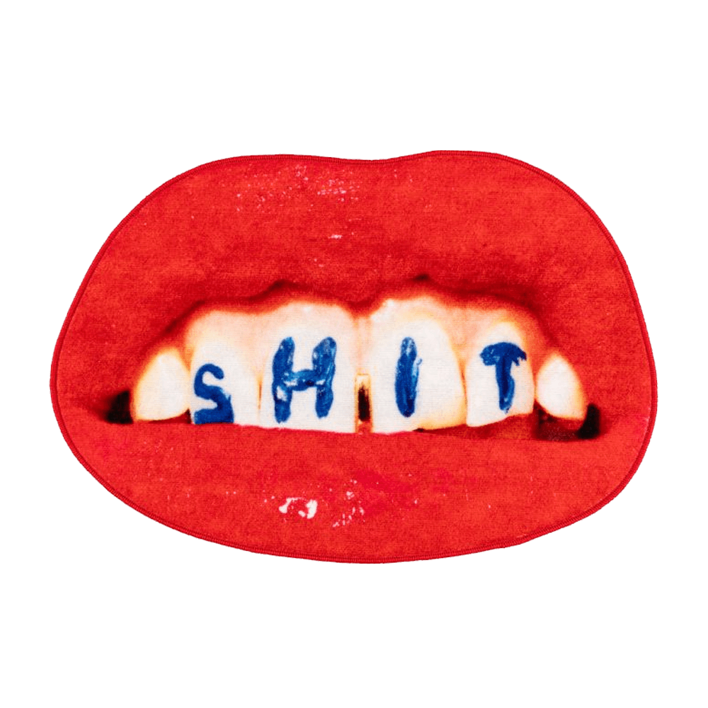 Sbam Design Piccolo tappeto sagomato Toiletpaper – Shit