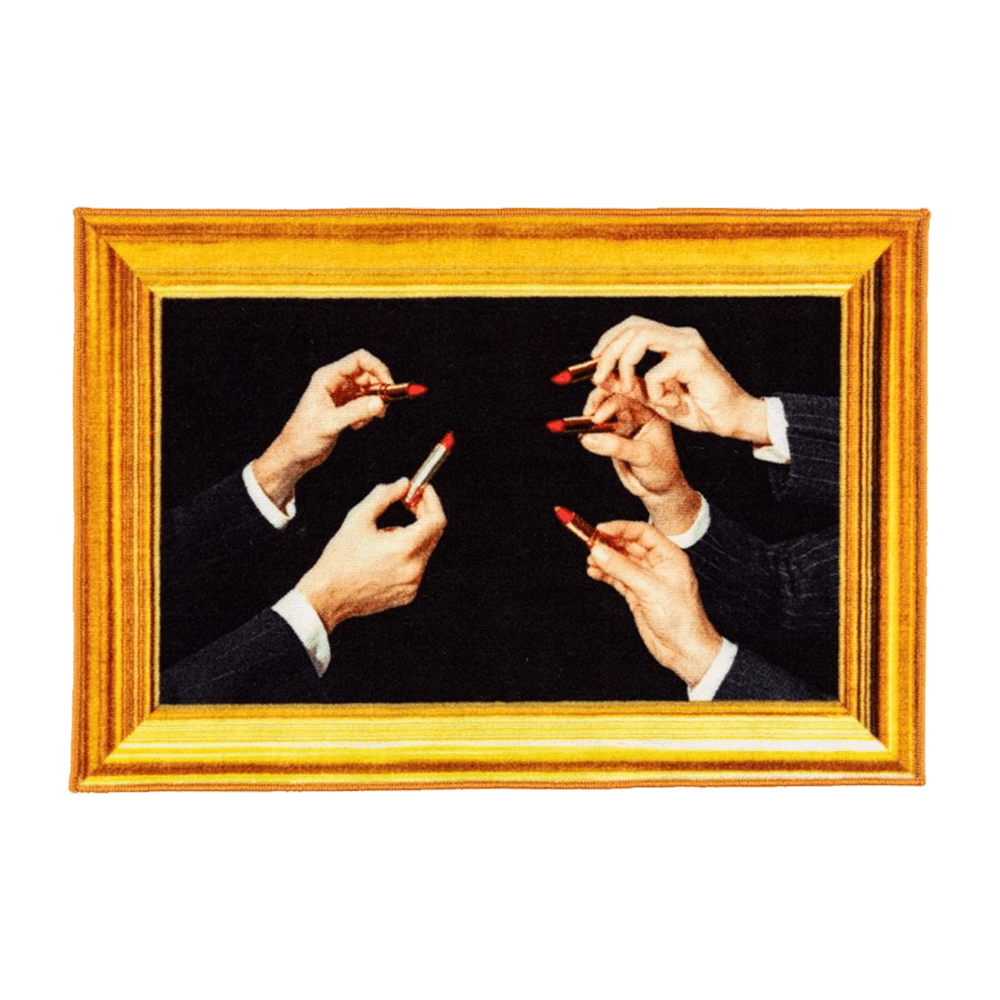 Sbam Design Piccolo Tappeto Toiletpaper – Lipstick Black