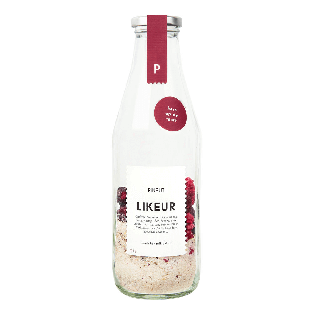 Sbam Design Pineut – bottiglia preparato per liquore alla ciliegia