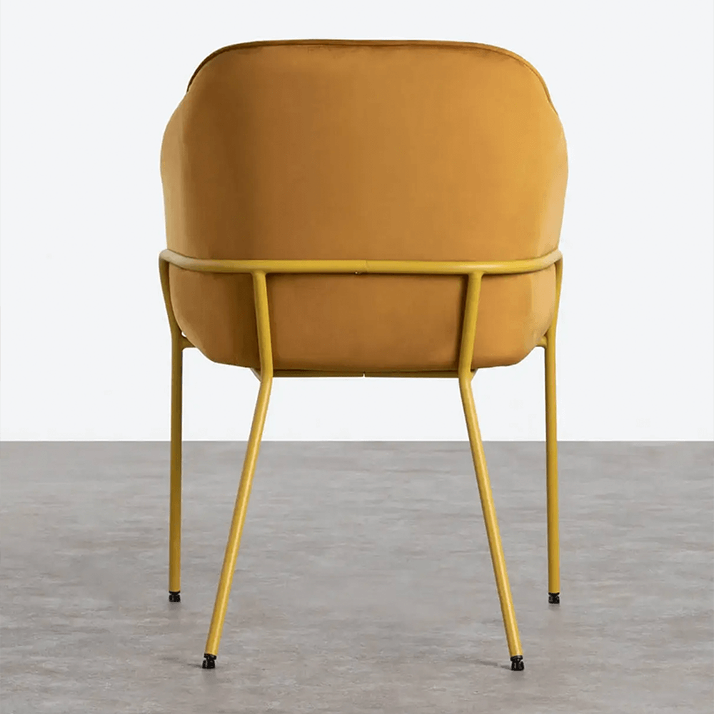 Sbam Design Poltroncina In Velluto Con Struttura In Metallo