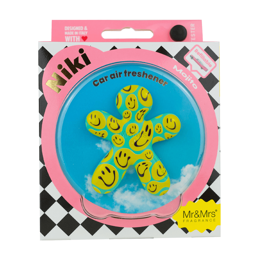 Sbam Design Profumatore Ricaricabile Per Auto – NIKI – Con Grafica