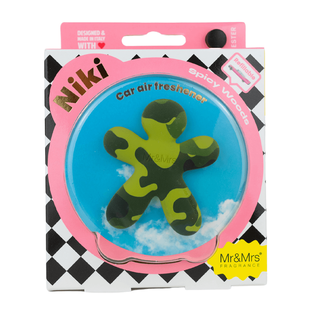 Sbam Design Profumatore Ricaricabile Per Auto – NIKI – Con Grafica