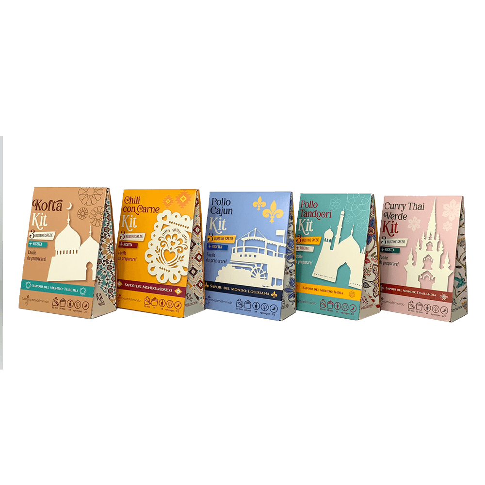 Sbam Design Box Di Cinque Kit Ricette Del Mondo