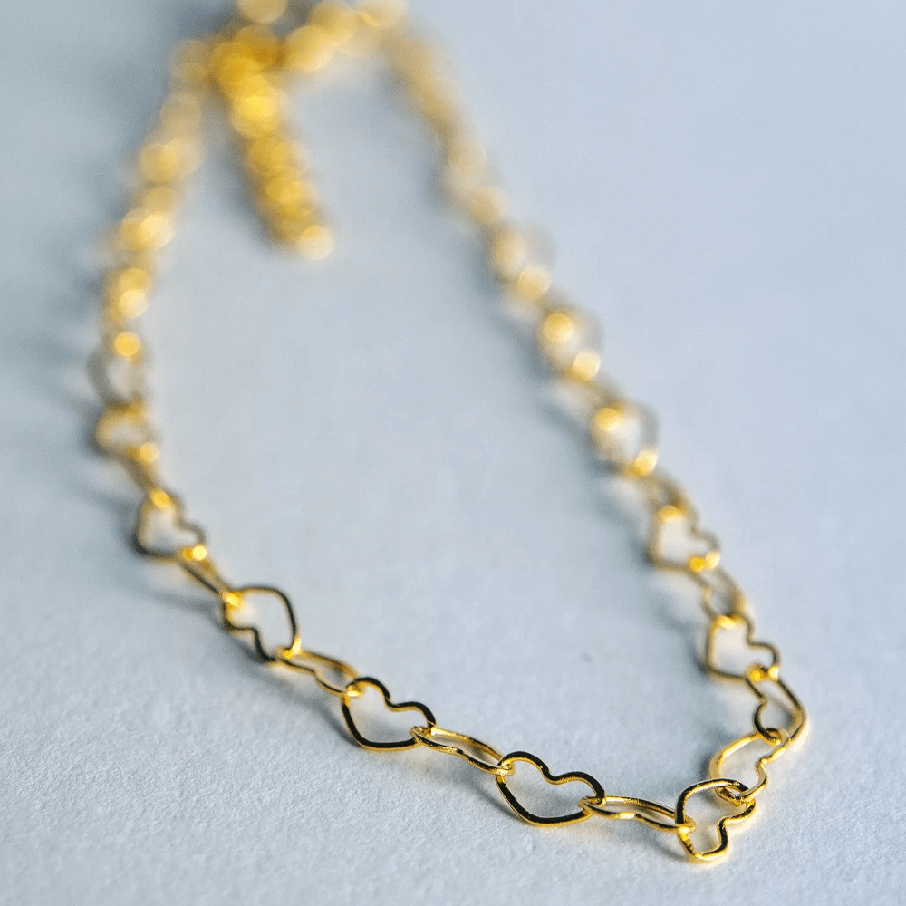 Sbam Design Bracciale Catena Cuori Intrecciati