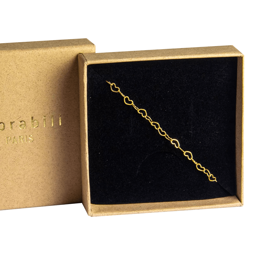 Sbam Design Bracciale catena cuori intrecciati