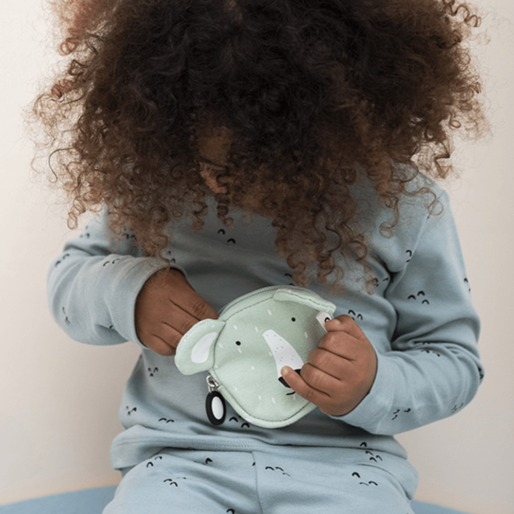 Sbam Design Bustina Porta Monete In Tessuto – Orso