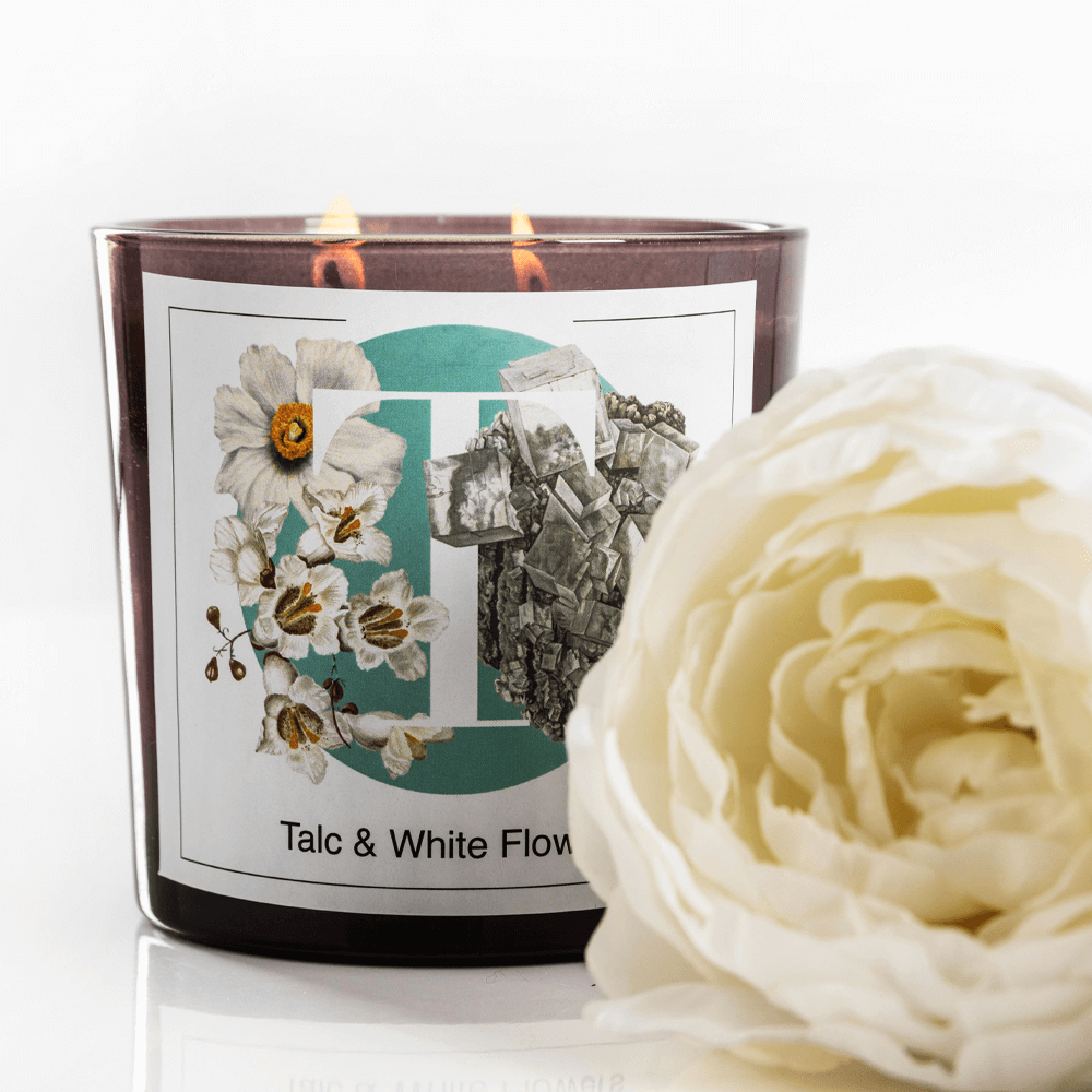 Sbam Design Candela Profumata – T – Talc & White Flowers