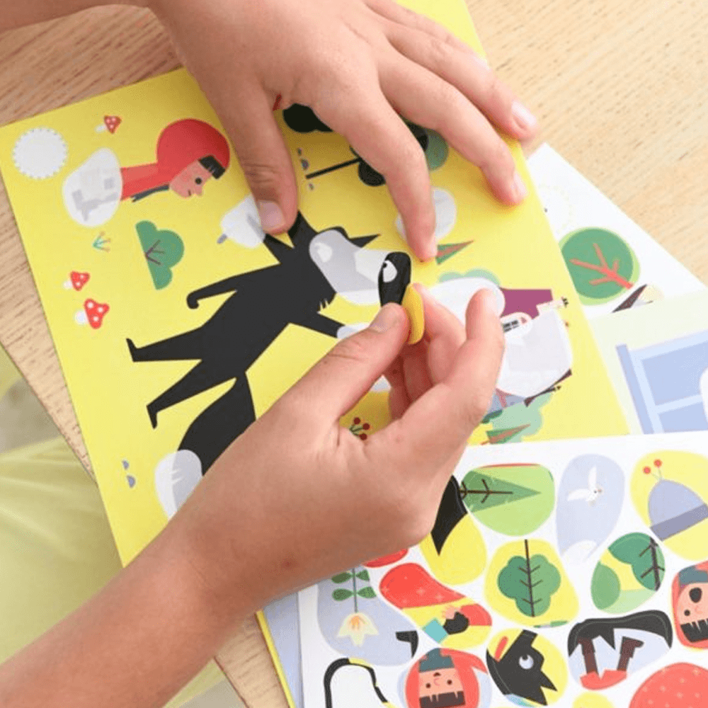 Sbam Design Cards Con Stickers – Cappuccetto Rosso