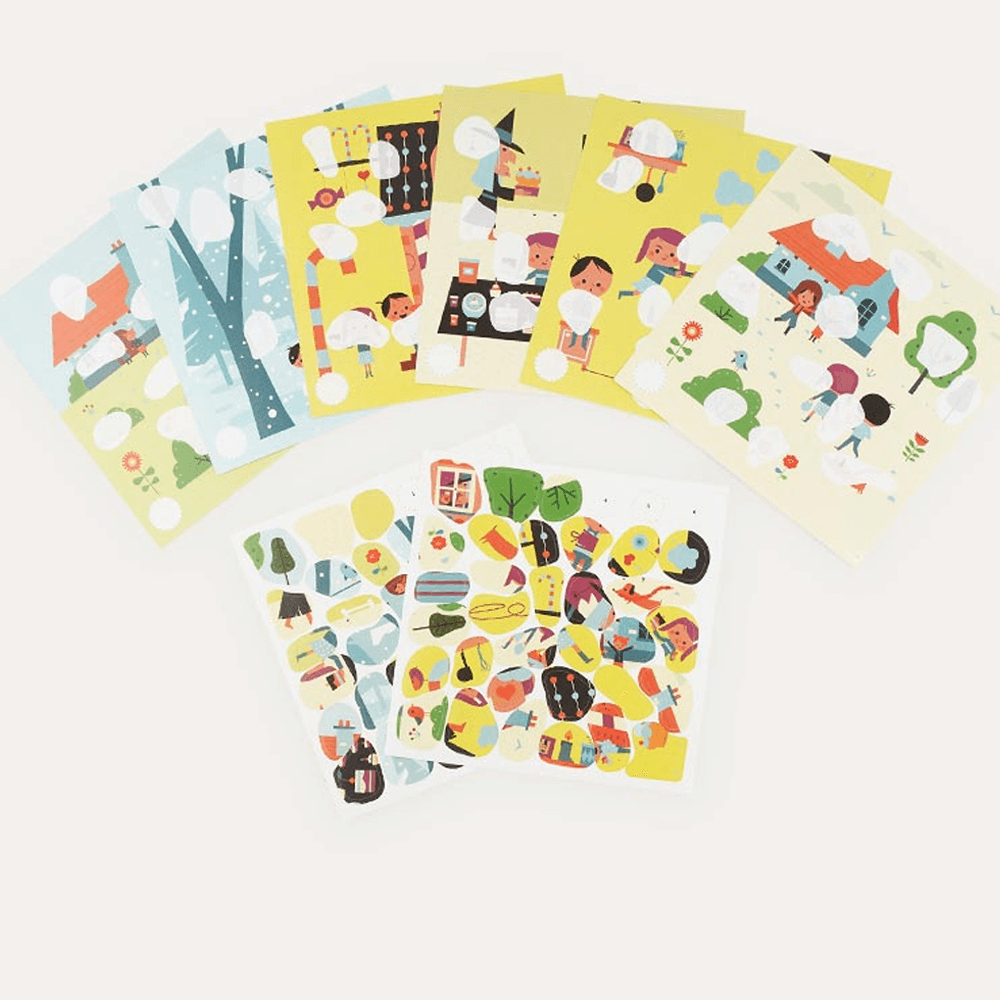 Sbam Design Cards Con Stickers – Hansel E Gretel