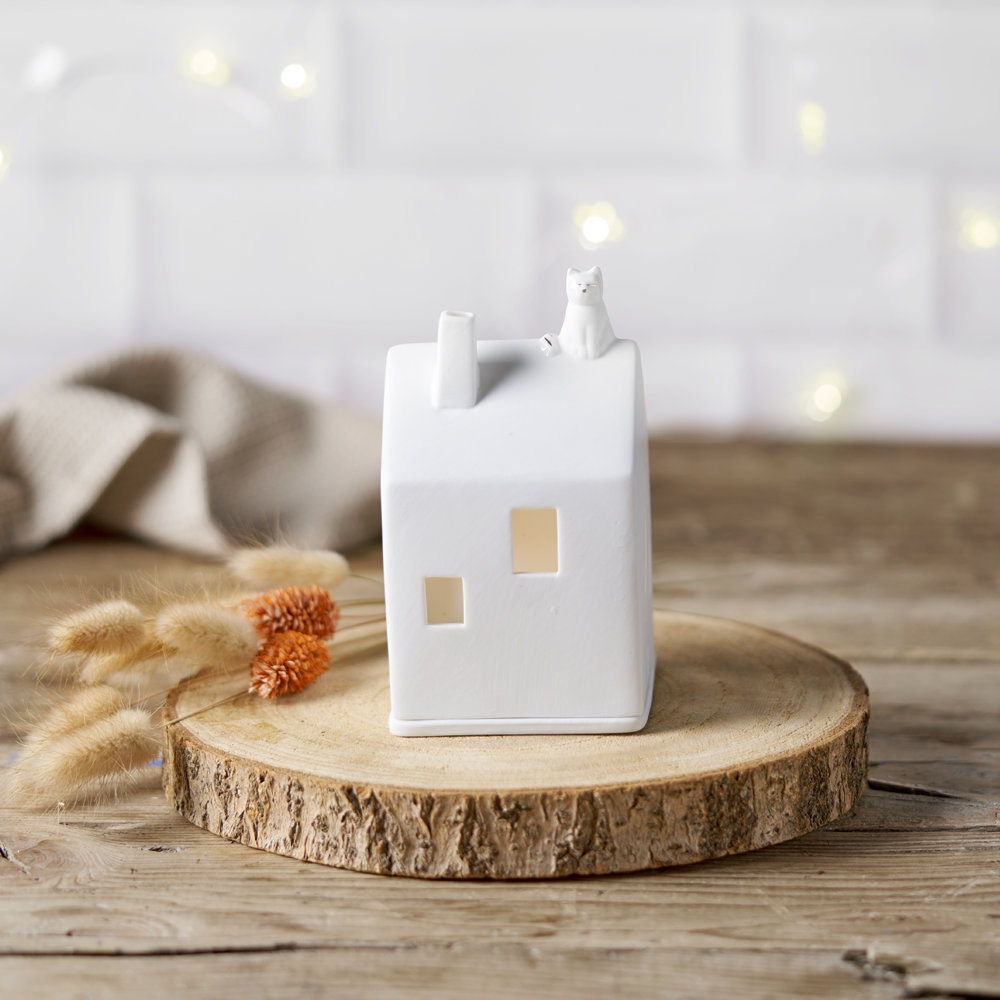 Sbam Design Casetta Porta Candela – Gatto