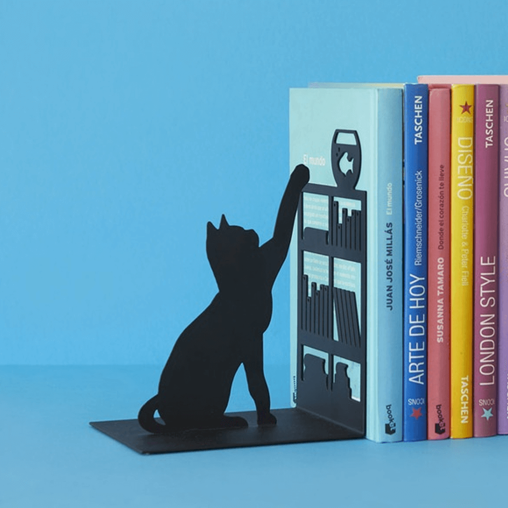 Sbam Design Fermalibri In Metallo – Fishing Cat