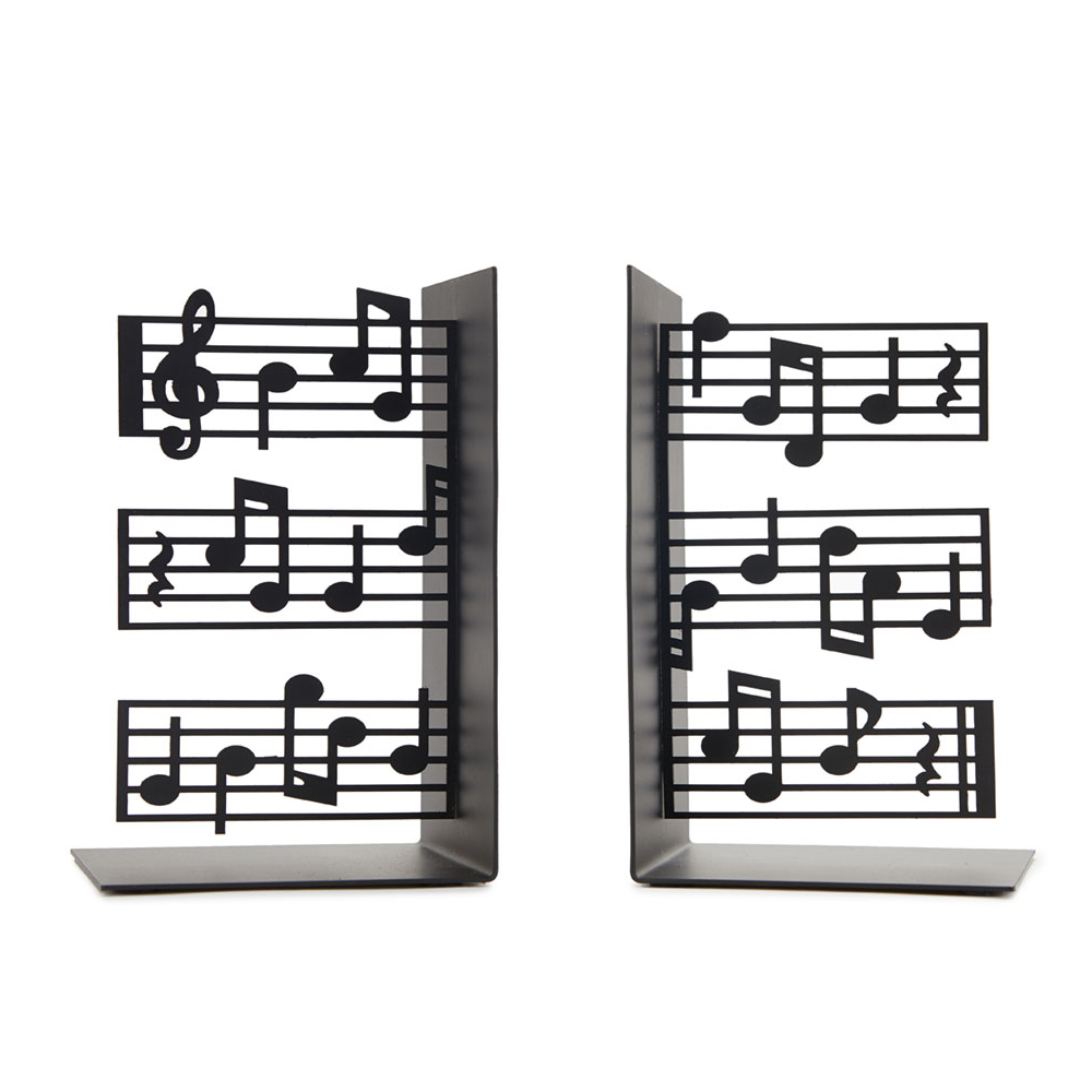 Sbam Design Fermalibri In Metallo – Note Musicali