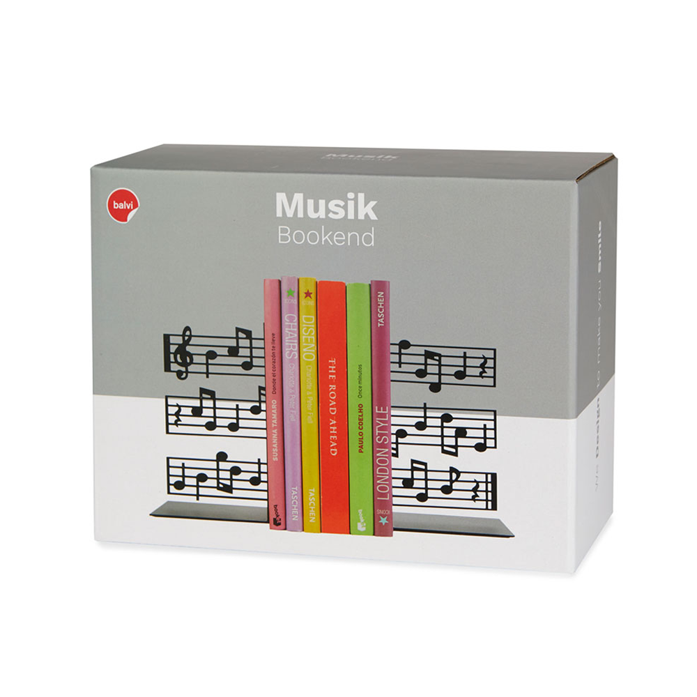 Sbam Design Fermalibri In Metallo – Note Musicali