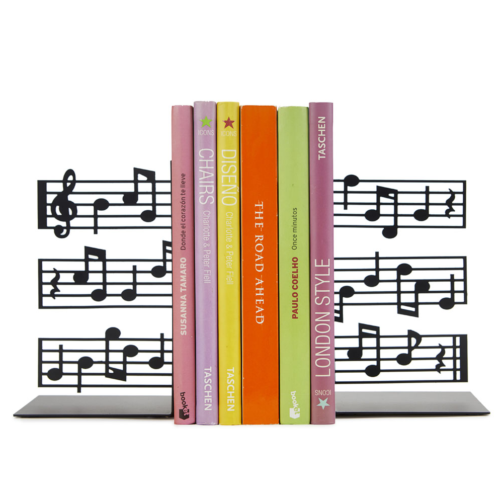 Sbam Design Fermalibri in metallo – Note musicali