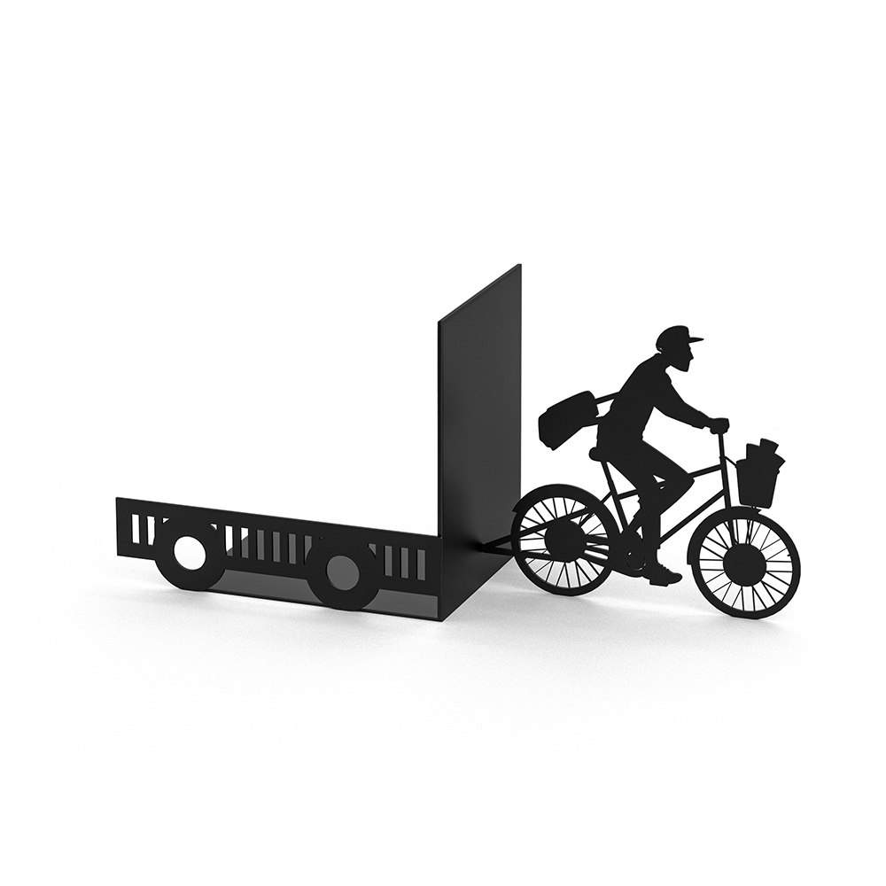 Sbam Design Fermalibri In Metallo – Postino