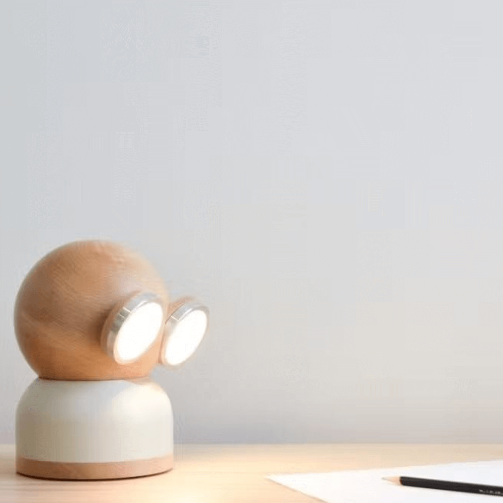 Sbam Design Lampada In Legno Mr. Watt Goggle