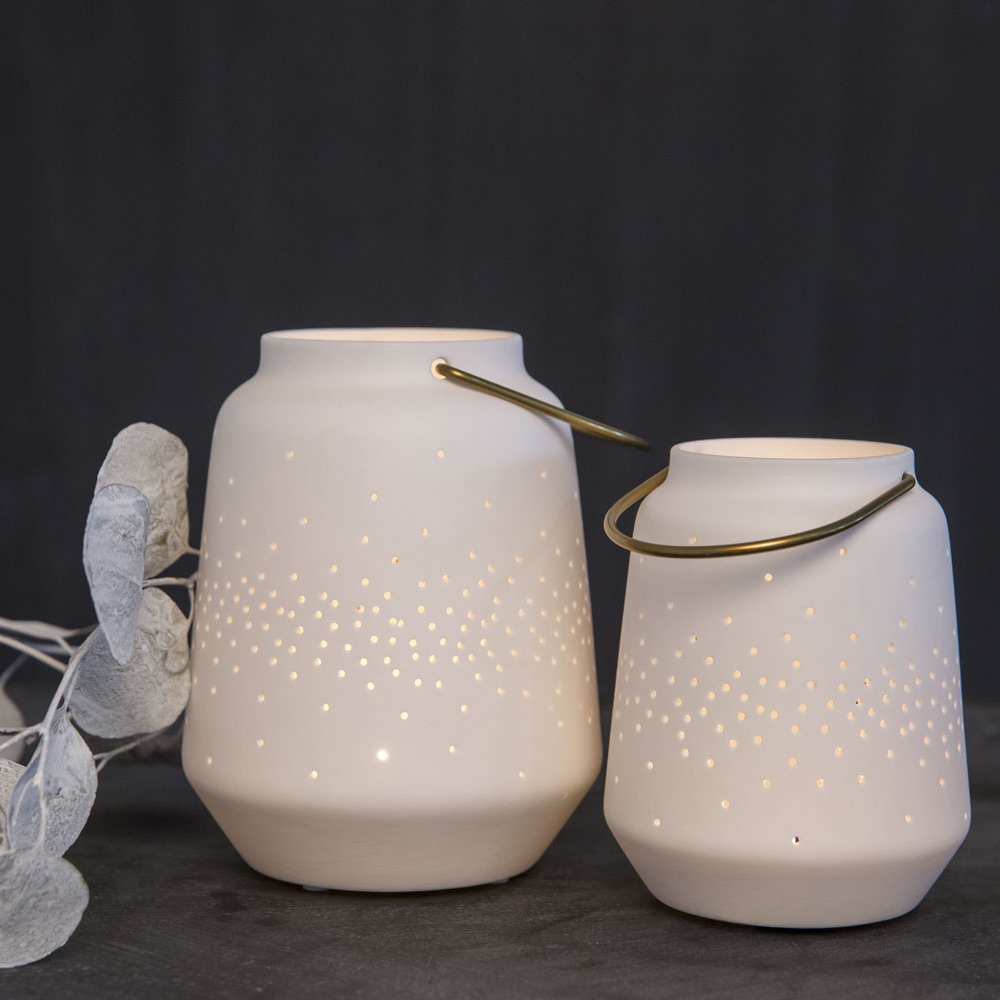 Sbam Design Lanterna Luminosa In Ceramica