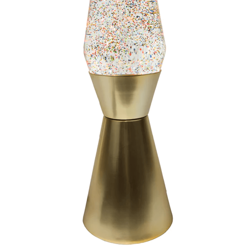 Sbam Design Lava Lamp Bullet Oro Con Glitter