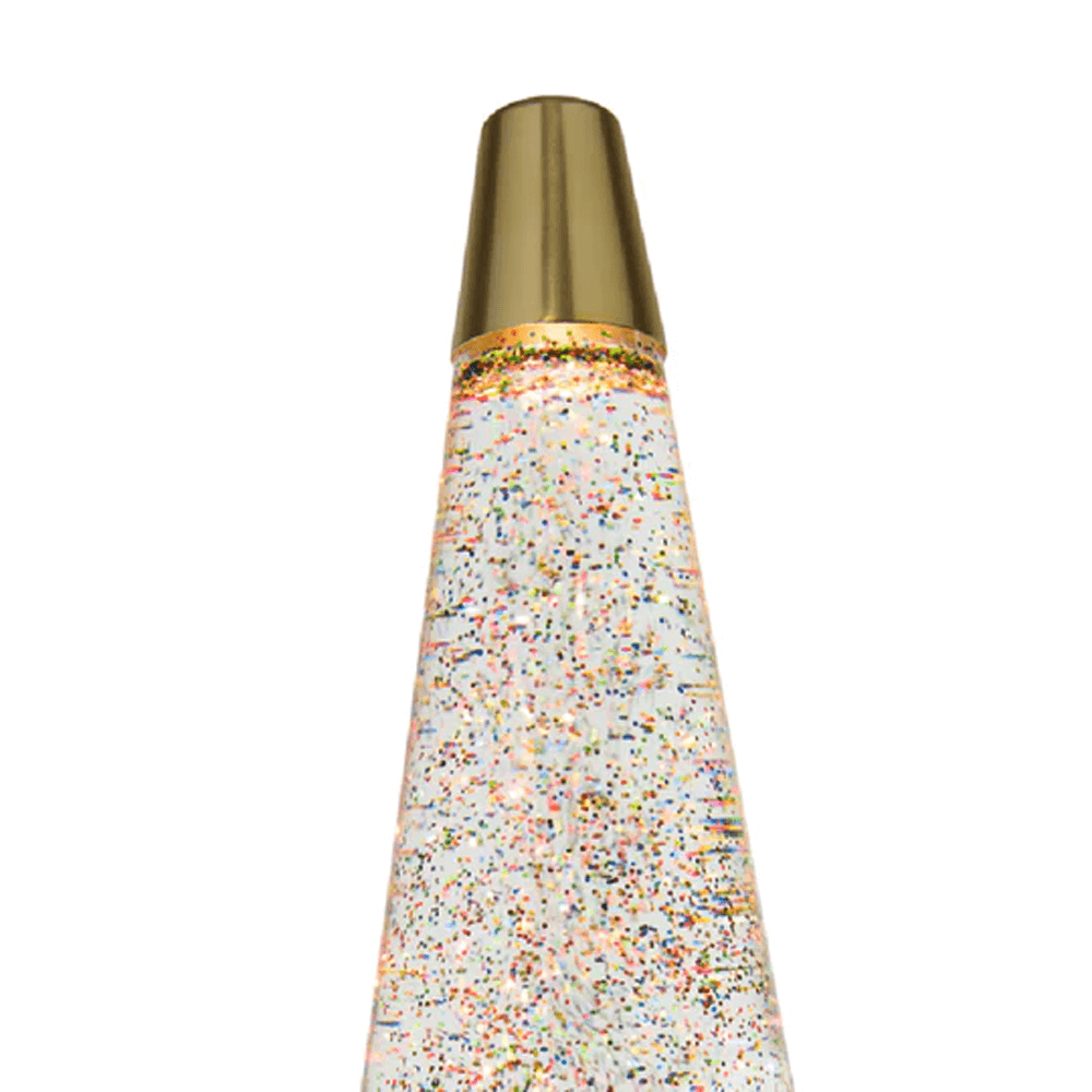 Sbam Design Lava Lamp Bullet Oro Con Glitter