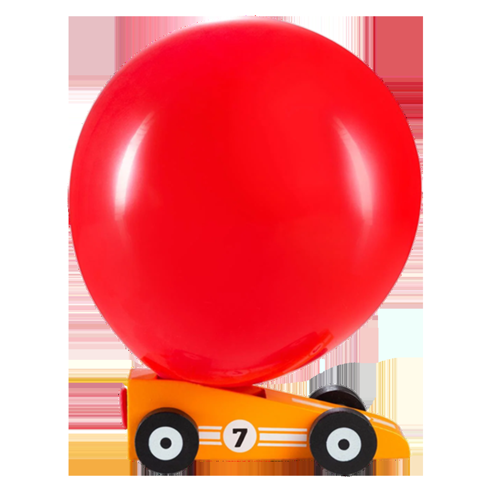 Sbam Design Macchinina in legno con palloncino