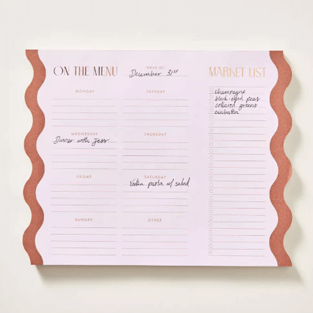 Sbam Design Meal Planner Settimanale