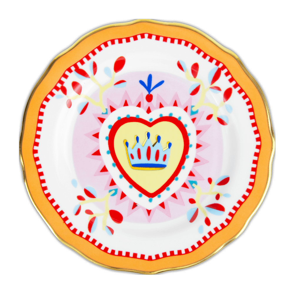 Sbam Design Piattino Decorato Ø 16 Cm “Mamma Mia”