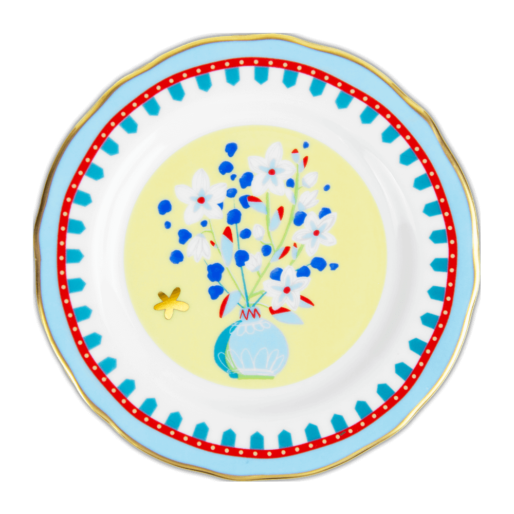 Sbam Design Piattino Decorato Ø 16 Cm “Mamma Mia”