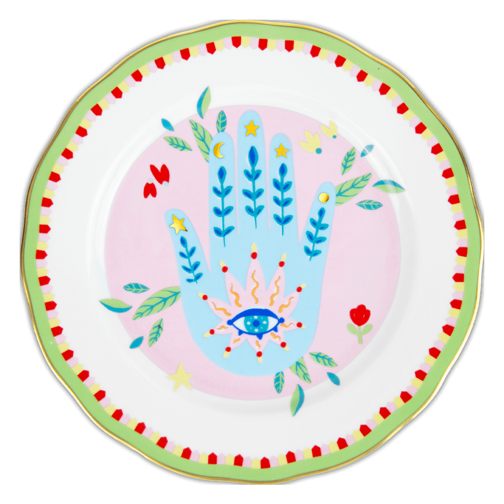 Sbam Design Piattino Decorato Ø 22 Cm “Mamma Mia”