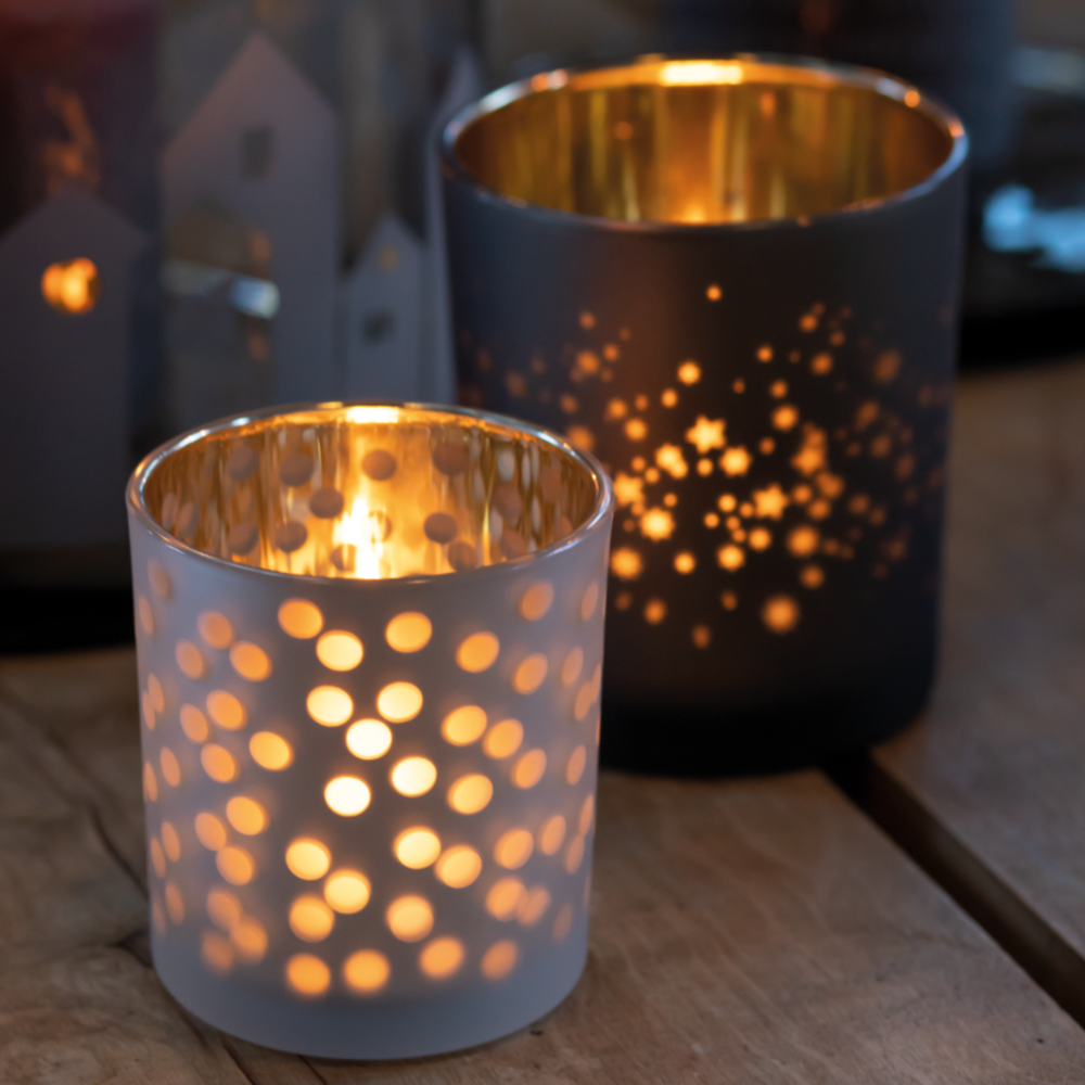 Sbam Design Porta Candela In Vetro – Stelle