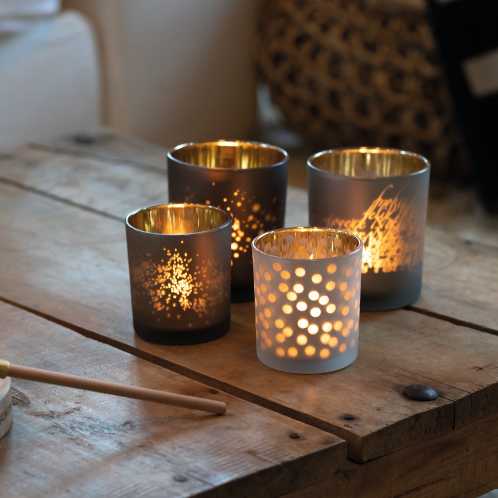 Sbam Design Porta Candela In Vetro – Stelle