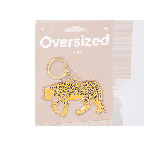 Sbam Design Portachiavi oversized Leopardo