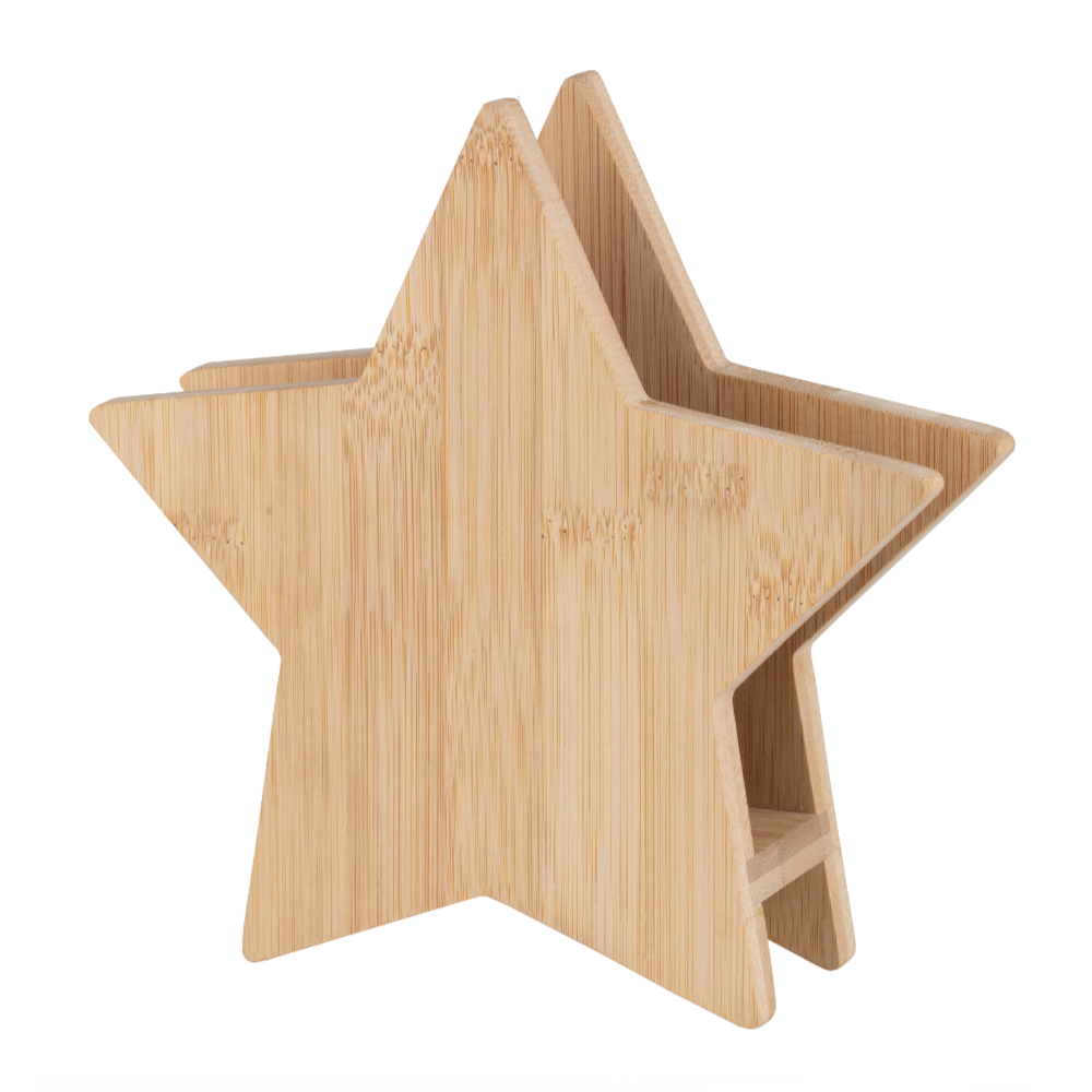 Sbam Design Portatovaglioli in legno – Stella