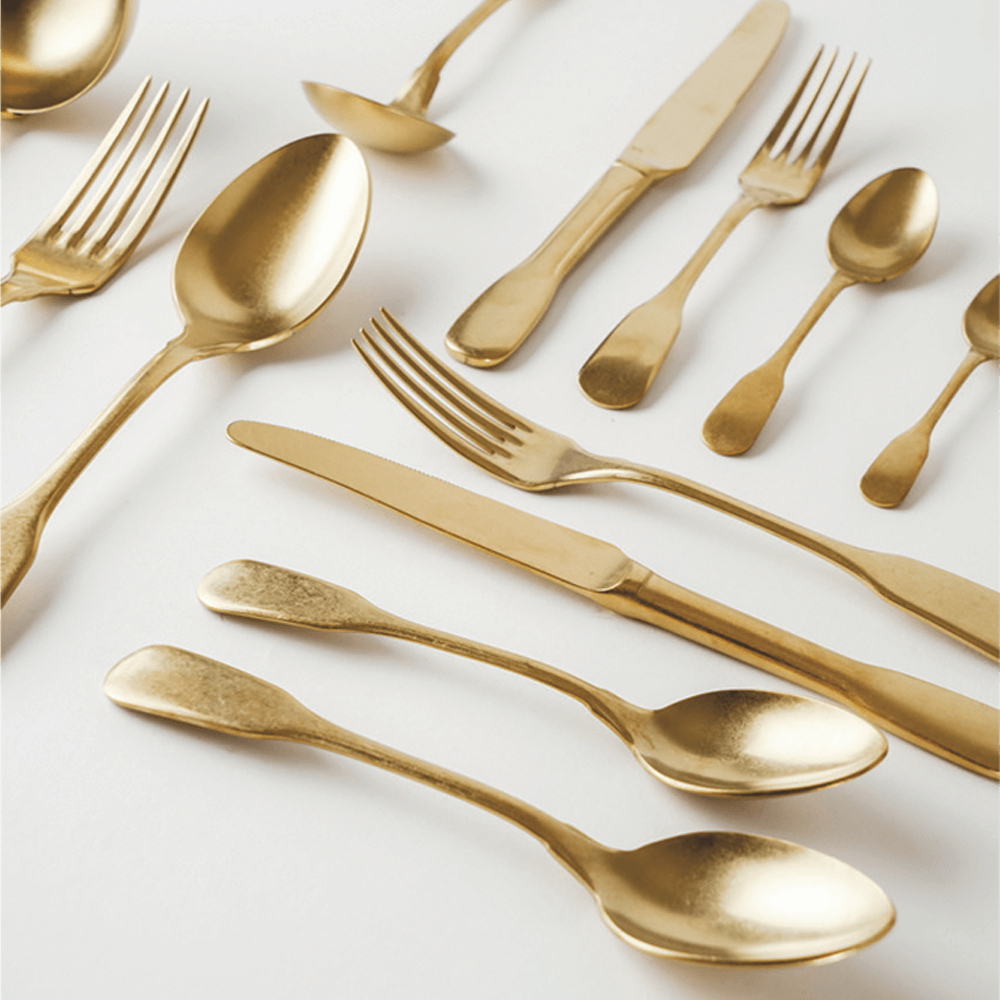 Sbam Design Posate Brick Lane – Finitura Gold