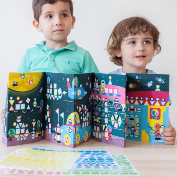 Sbam Design Poster Panorama Con Stickers