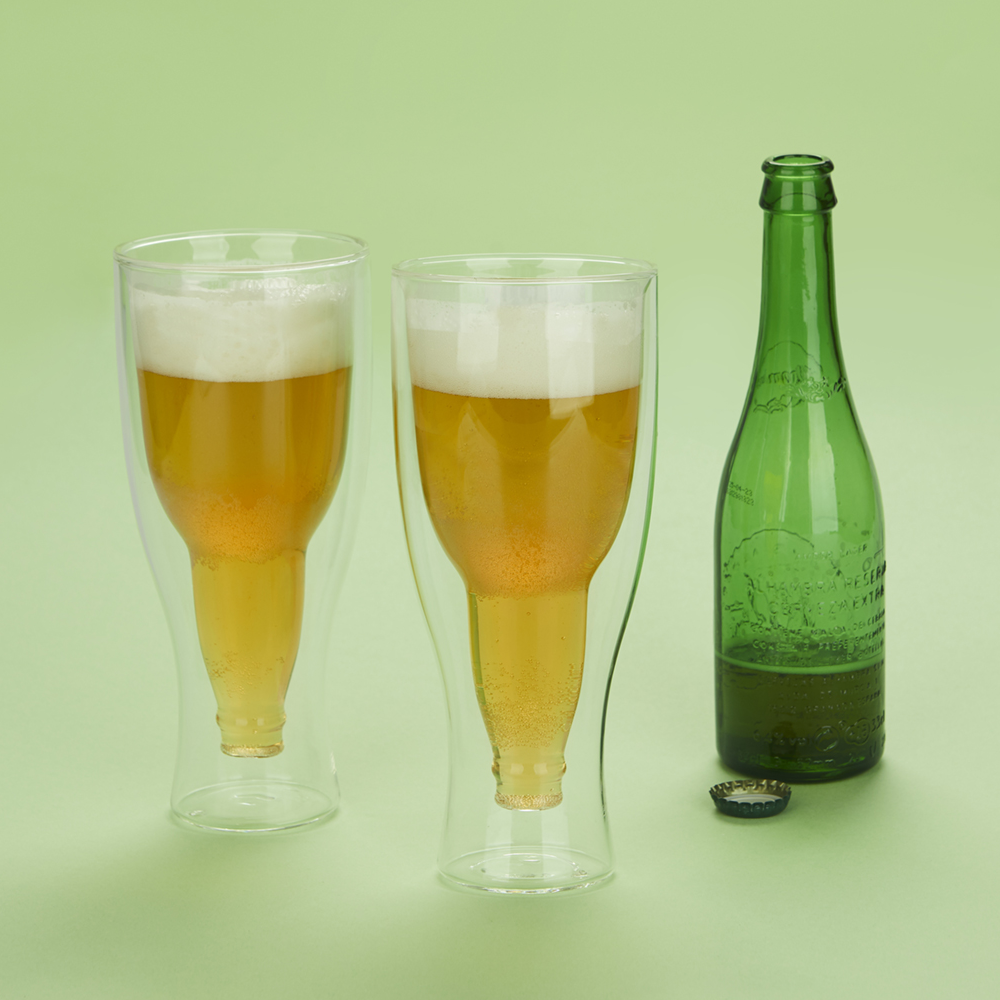 Sbam Design Set 2 Bicchieri Birra Gravity