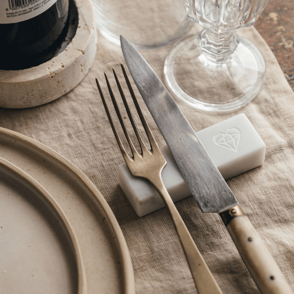 Sbam Design Set 6 Poggia Posate In Marmo