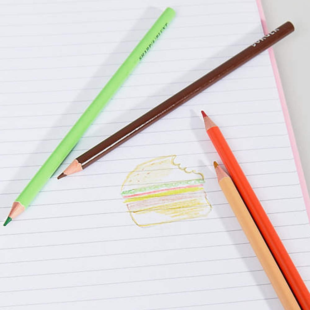 Sbam Design Set Matite Colorate Hamburger