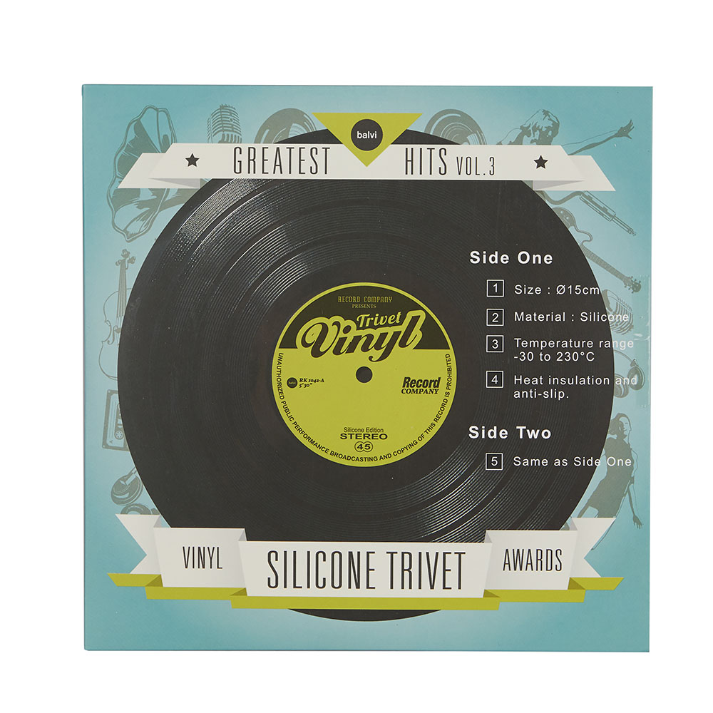 Sbam Design Sottopentola Disco In Vinile