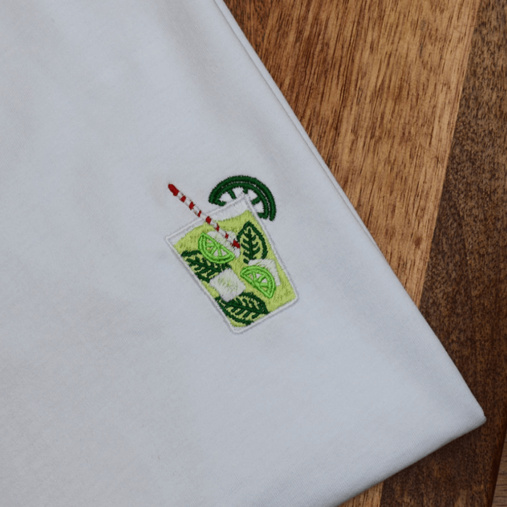 Sbam Design T-Shirt ricamata – Mojito