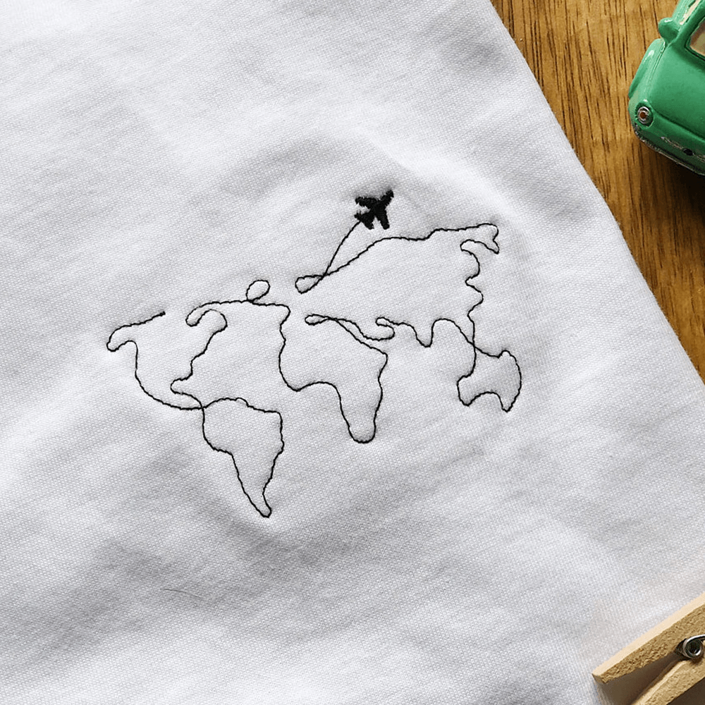 Sbam Design T-Shirt Ricamata – Travel