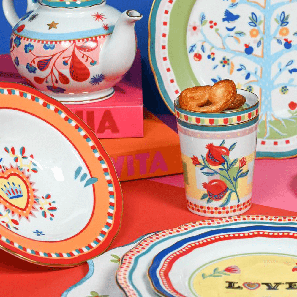 Sbam Design Tazza Con Piattino/coperchio