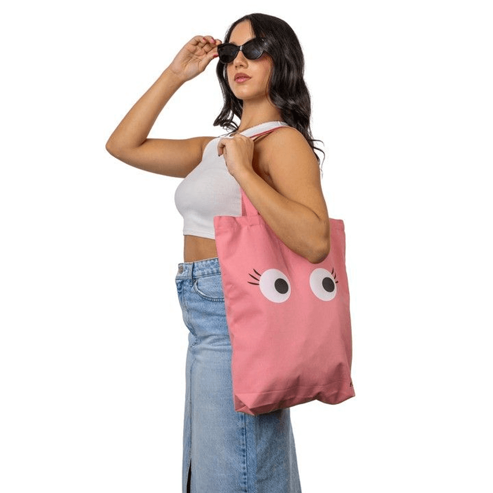 Sbam Design Tote Bag In Cotone “Eyes”