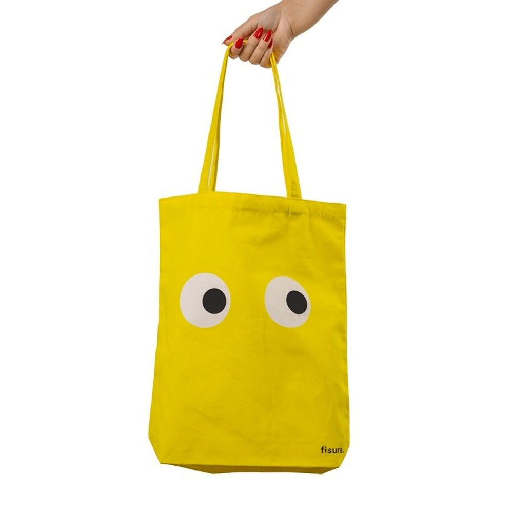 Sbam Design Tote Bag In Cotone “Eyes”