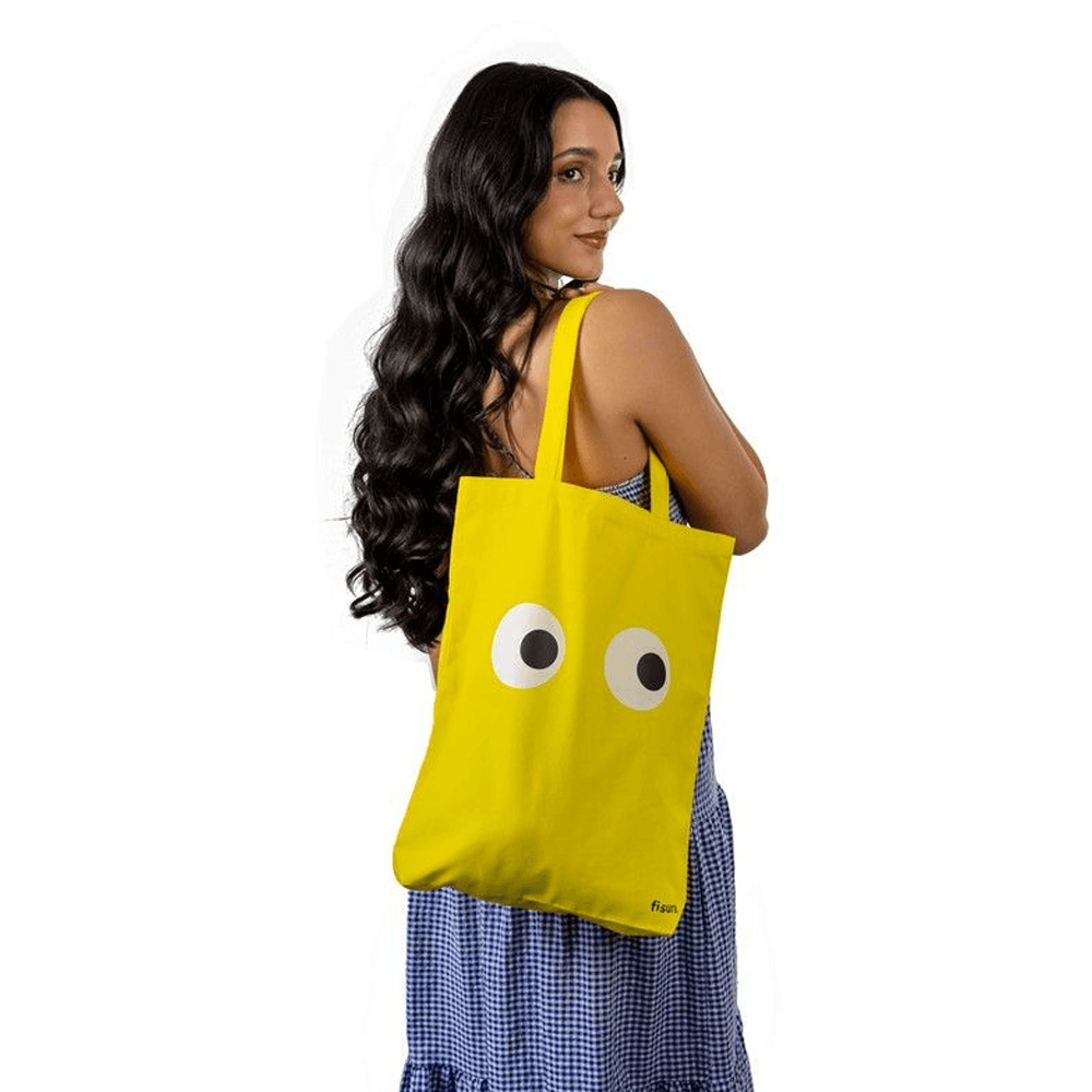 Sbam Design Tote Bag In Cotone “Eyes”