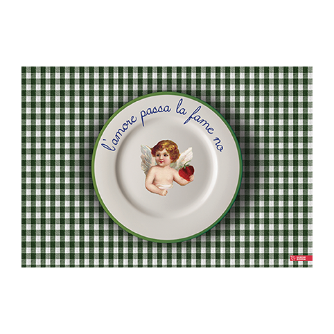 Sbam Design Tovaglietta Mangia e Impara – Verde