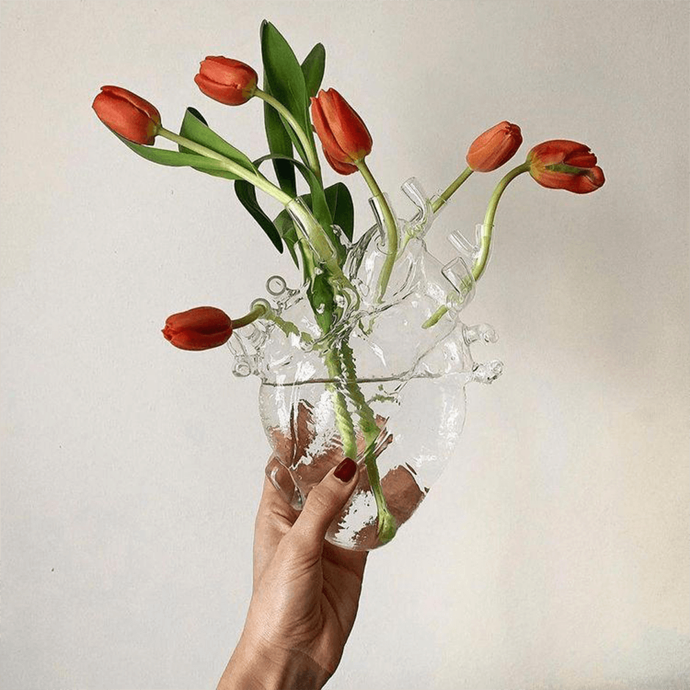 Sbam Design Vaso Cuore – Love In Bloom Glass