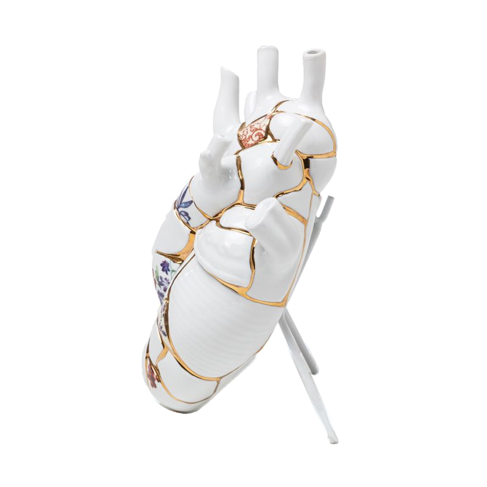 Sbam Design Vaso Cuore – Love In Bloom Kintsugi