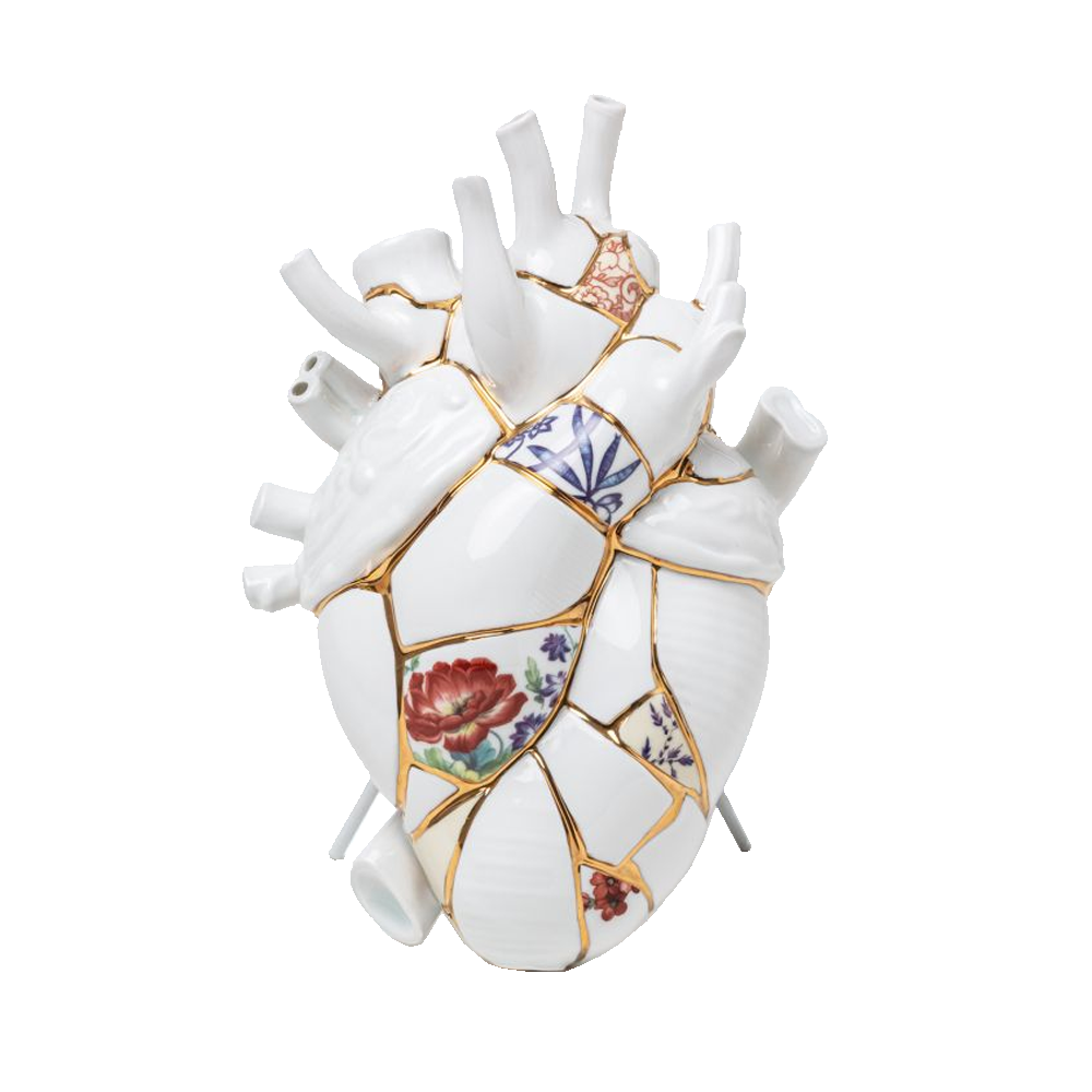Sbam Design Vaso cuore – Love in bloom Kintsugi