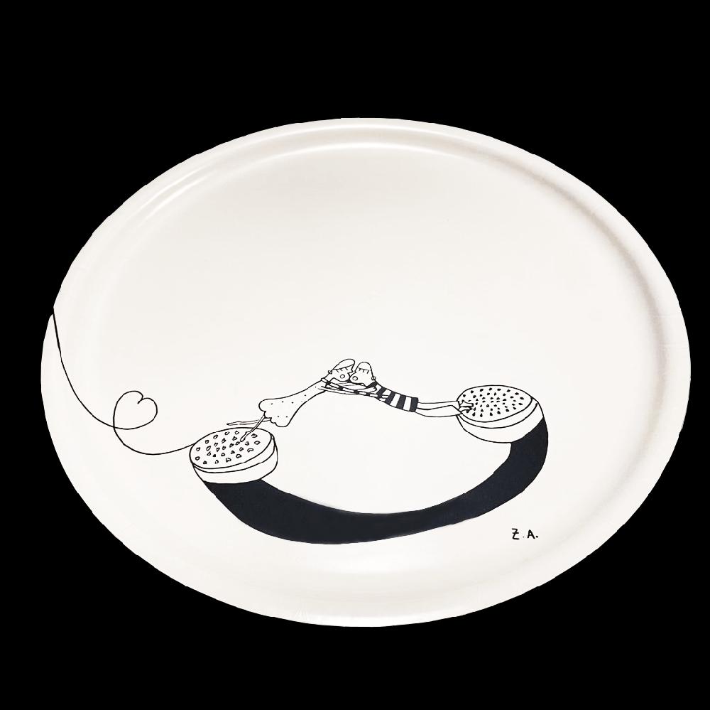 Sbam Design Vassoio Telefono – Baci all’italiana