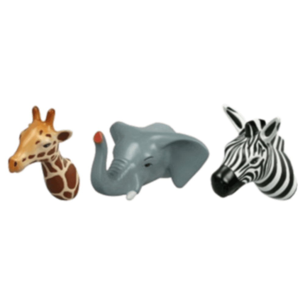 Sbam Design Set di 3 appendiabiti da parete – Animali tropicali